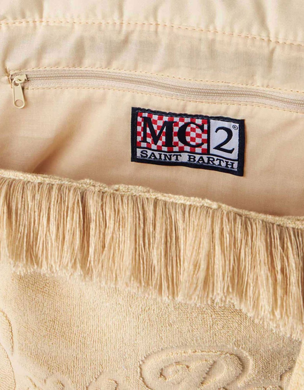 MC2 Saint Barth Vanity terry embossed bag beige