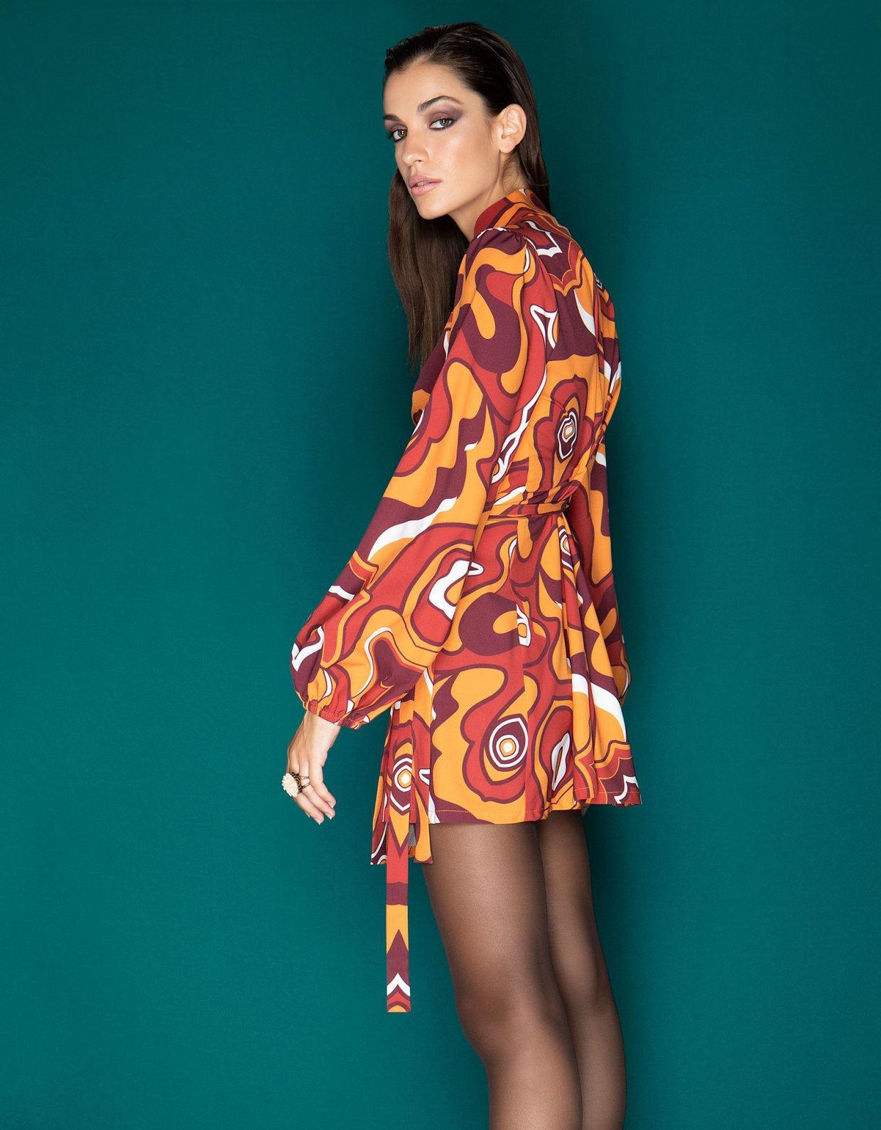 Peace & Chaos Out there wrap dress
