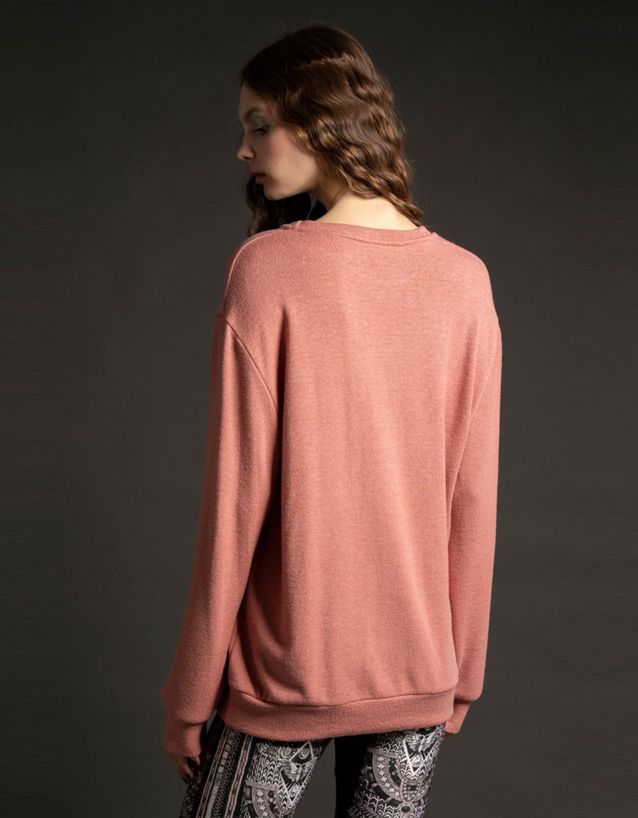 Peace & Chaos Bernal sweater dusty pink