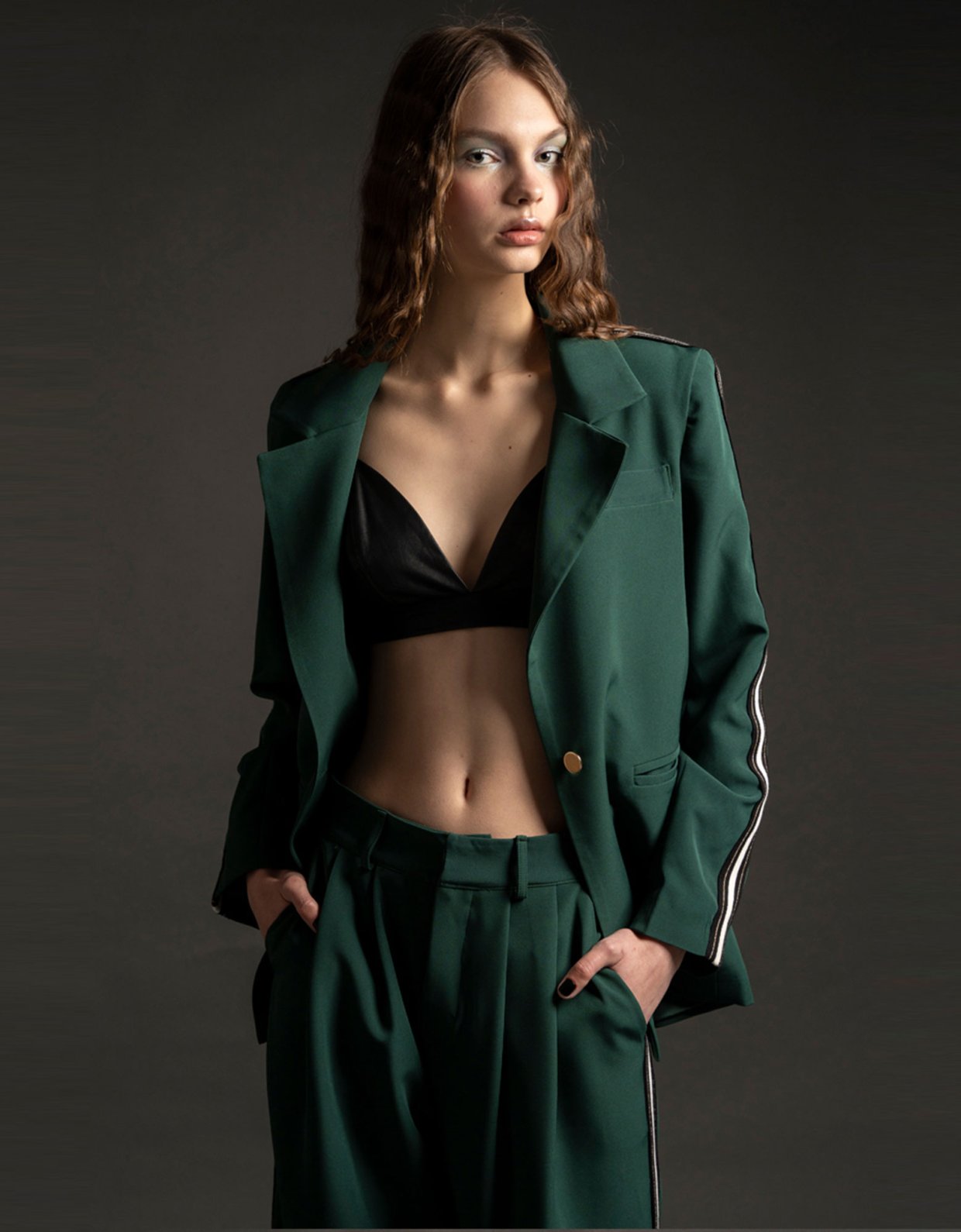 Peace & Chaos Forest green blazer