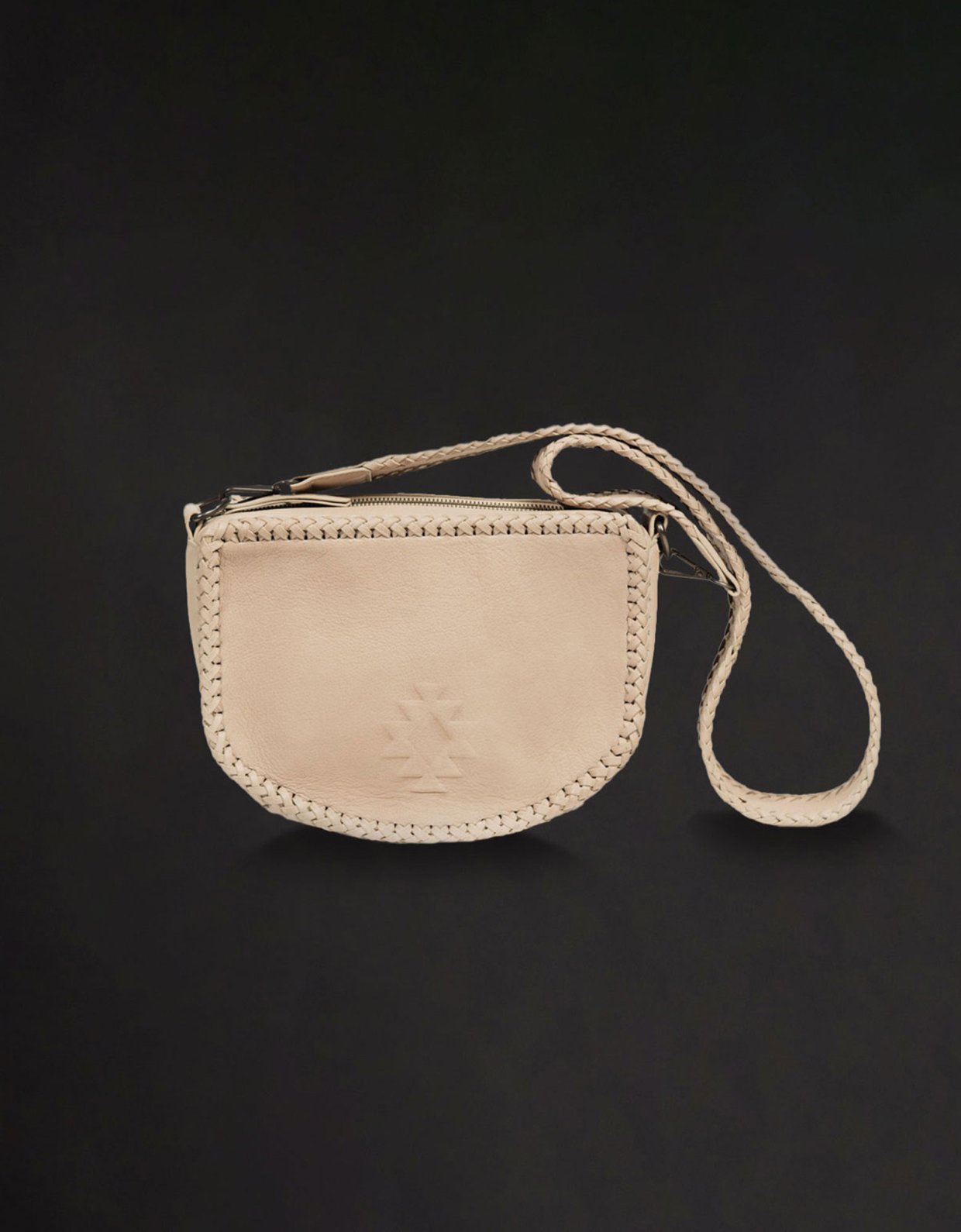 Peace & Chaos The karma crossbody saddle bag sand