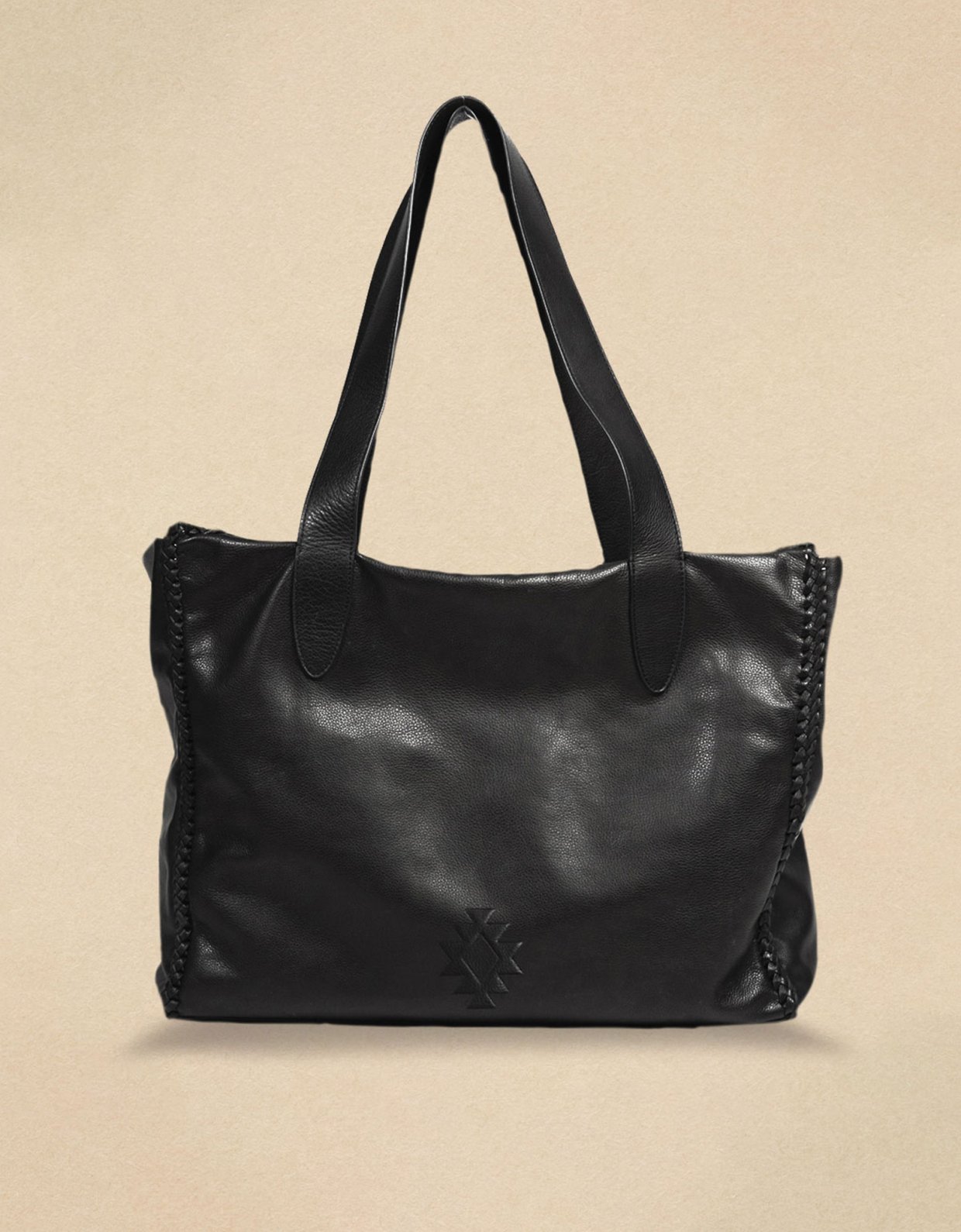 Peace & Chaos The karma oversized tote bag black