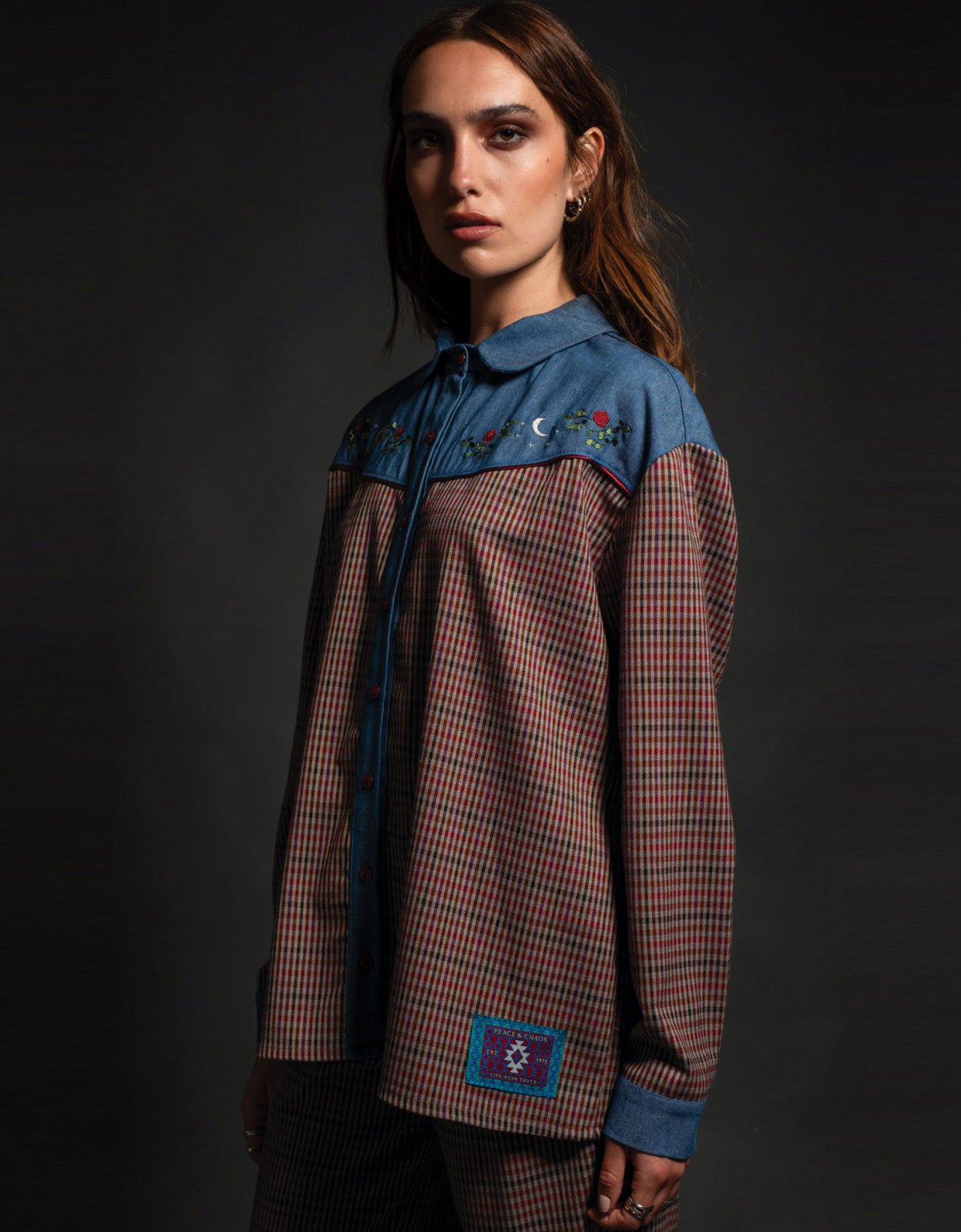 Peace & Chaos Tartan shirt