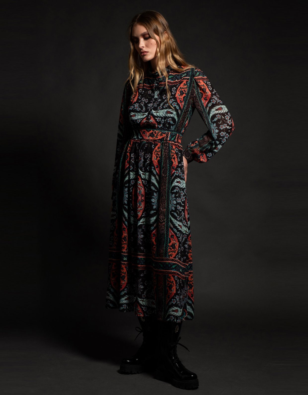 Peace & Chaos Neogothic long dress