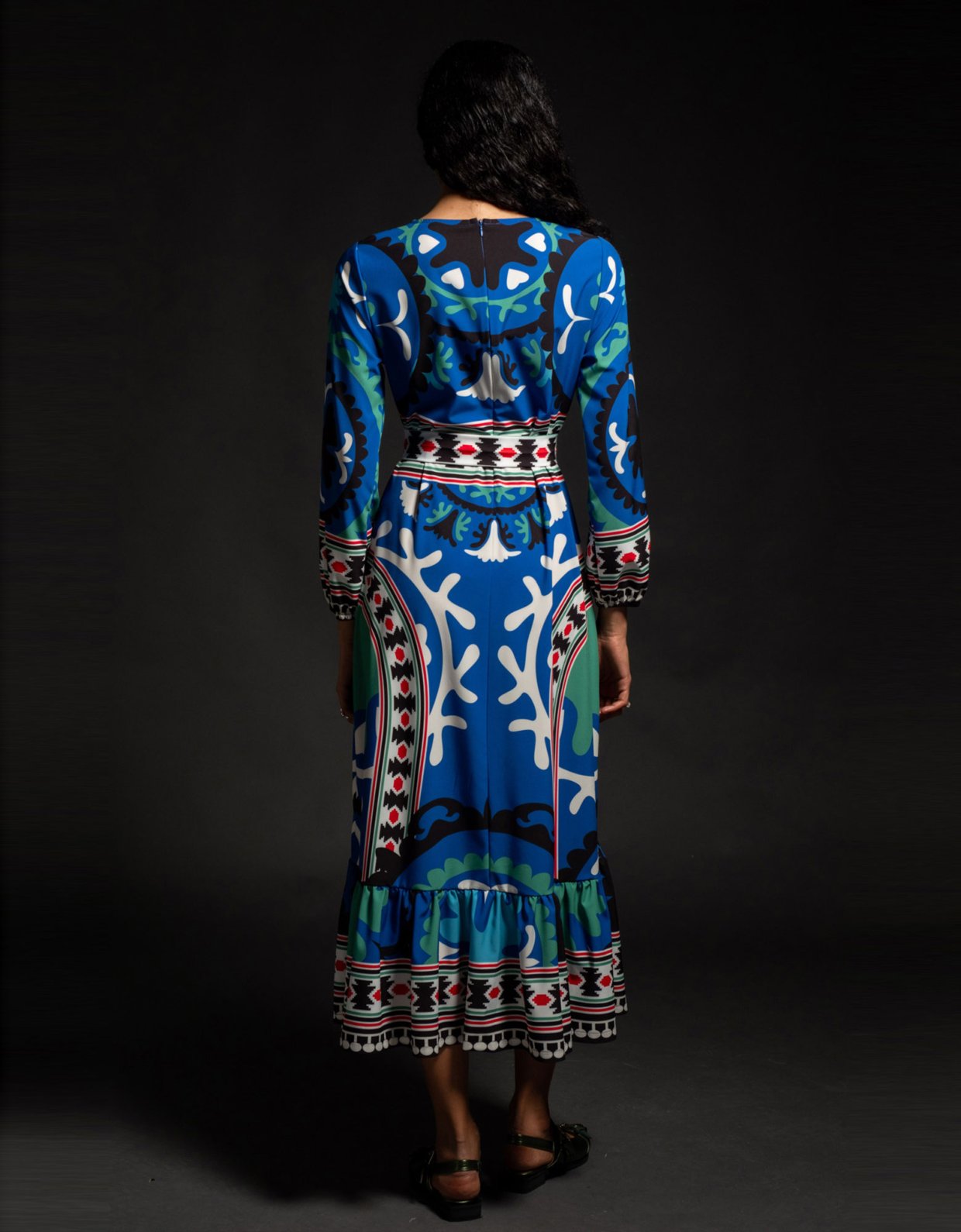 Peace & Chaos Enigma long dress blue