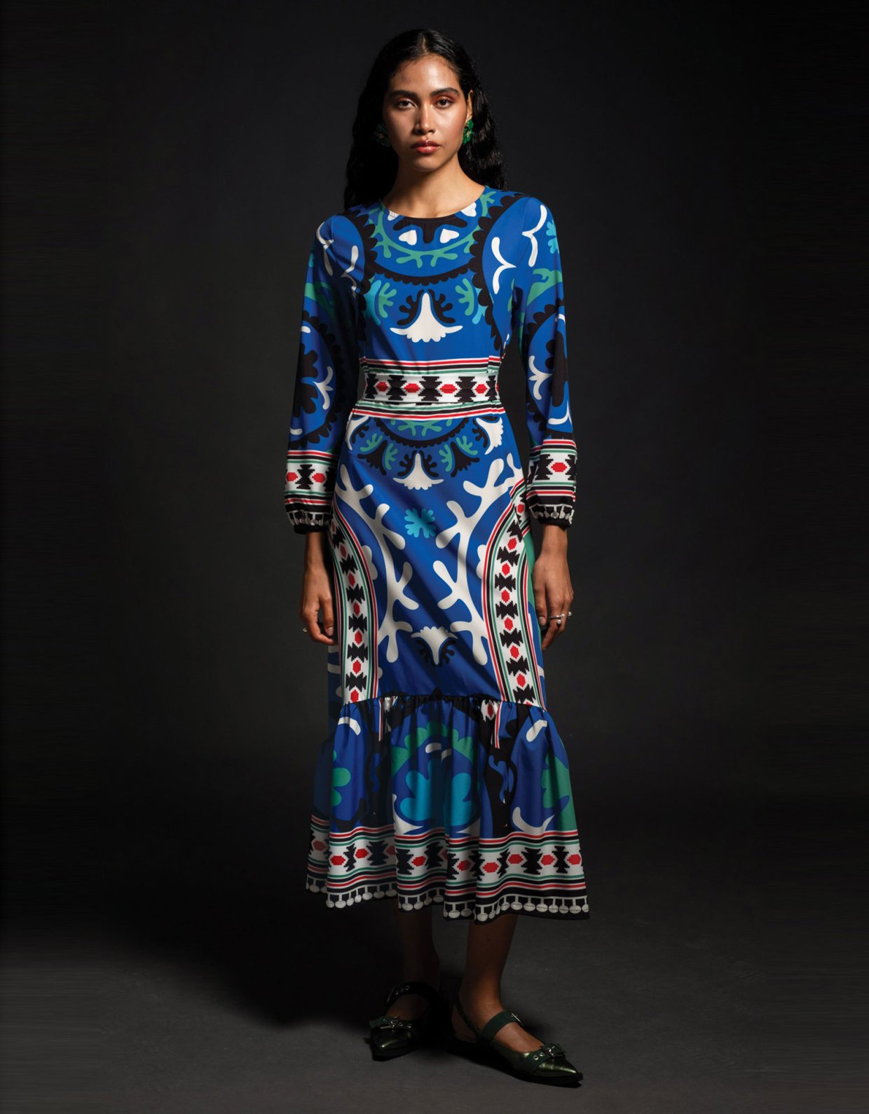 Peace & Chaos Enigma long dress blue