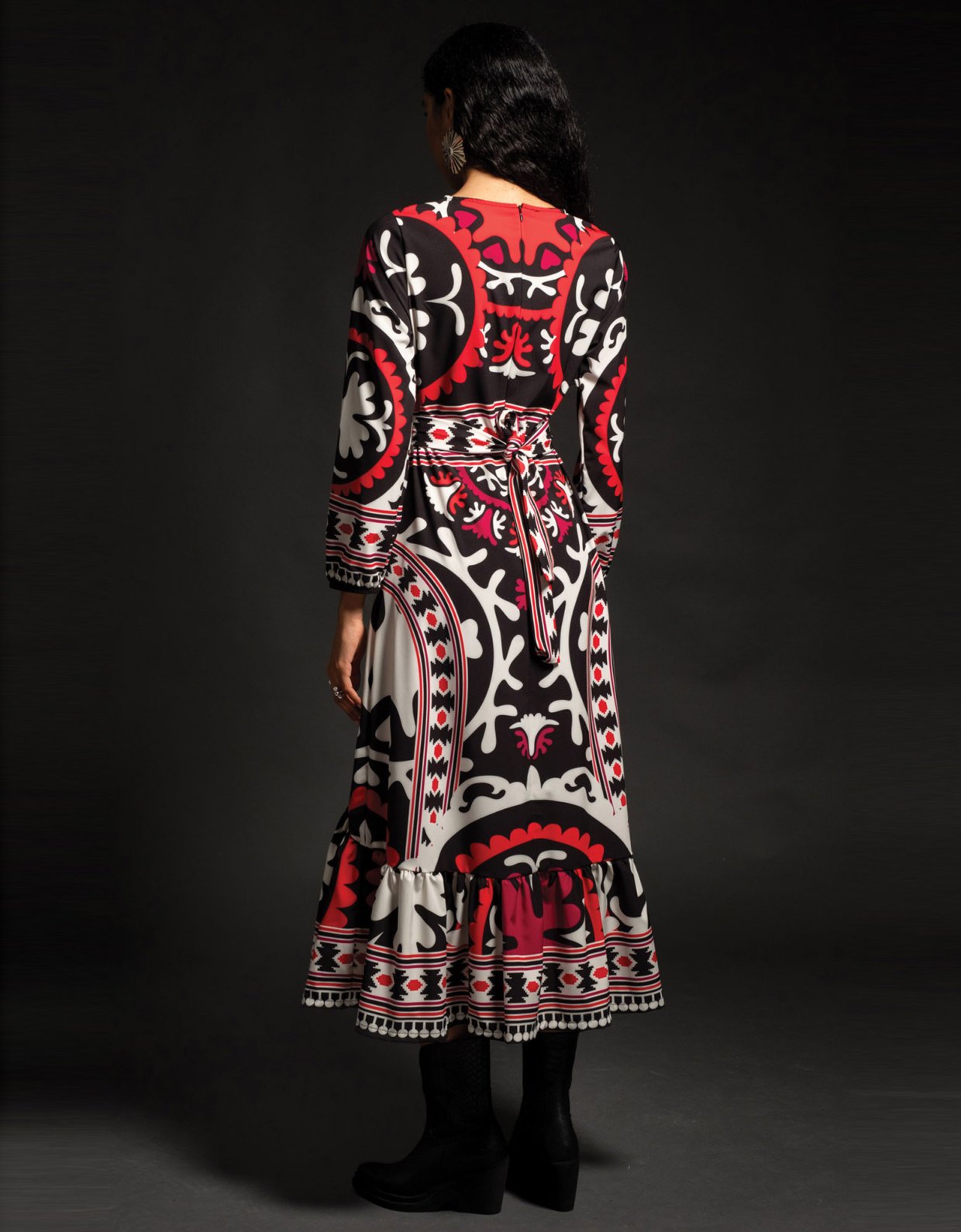 Peace & Chaos Enigma long dress red