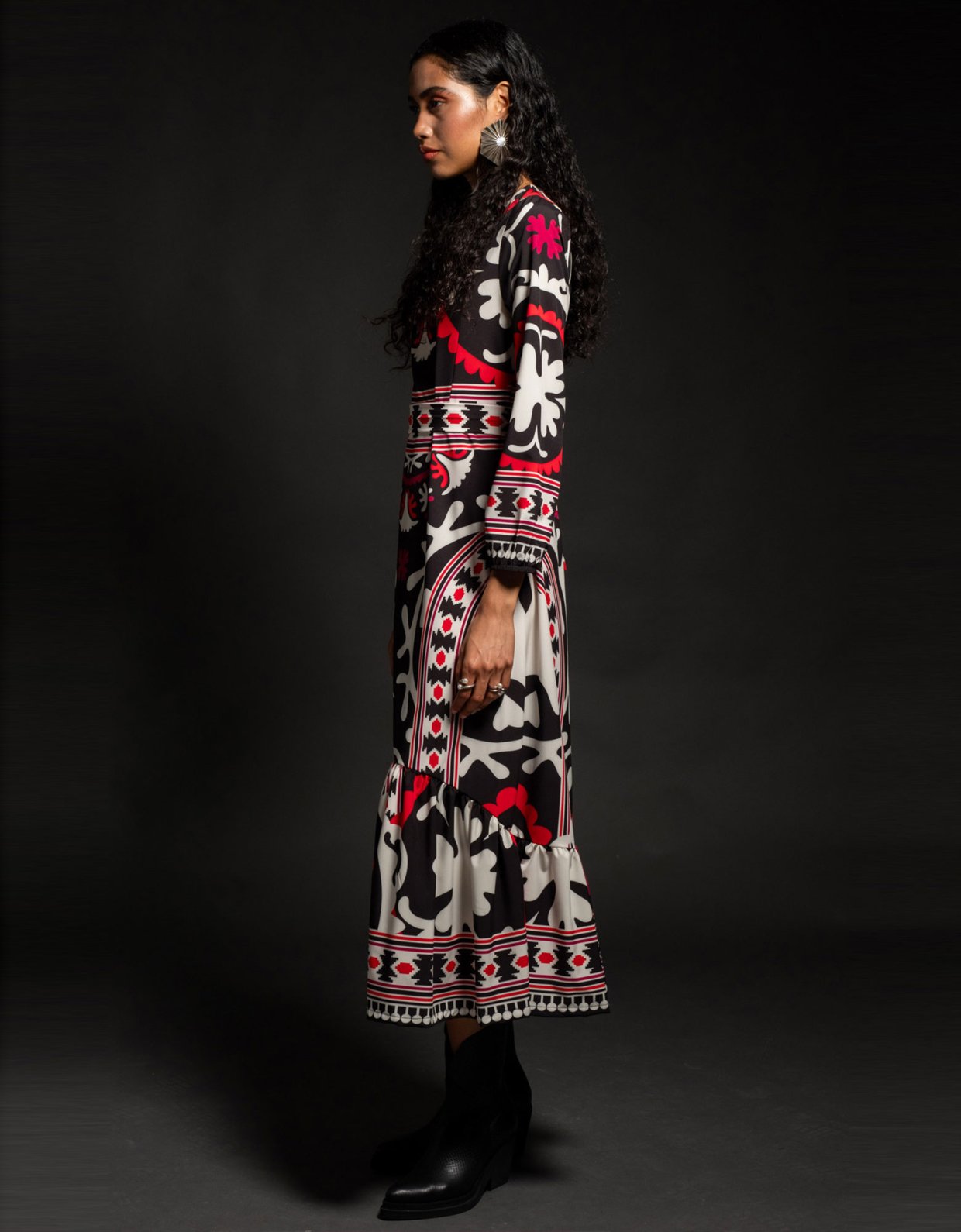 Peace & Chaos Enigma long dress red