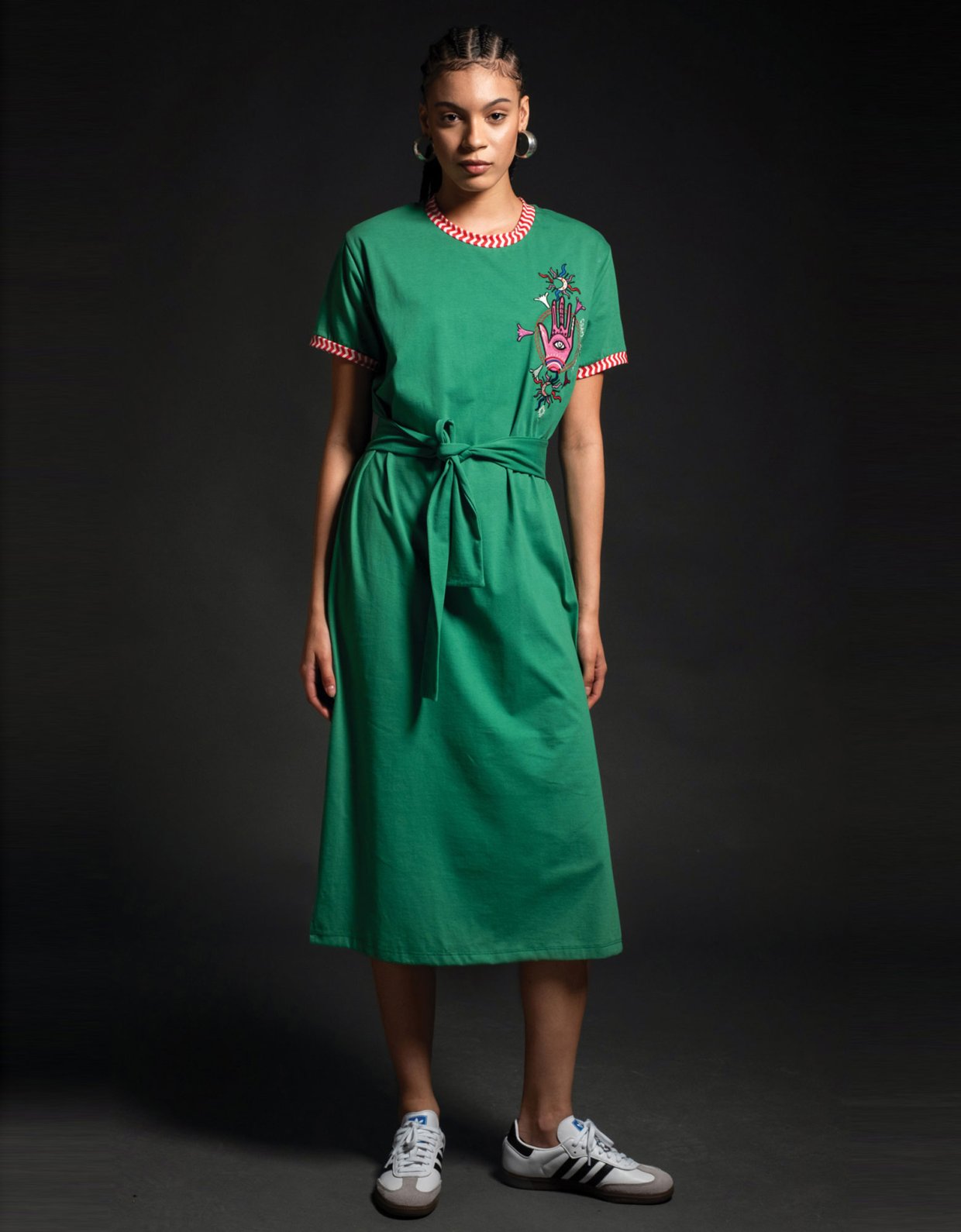 Peace & Chaos Dream long dress green