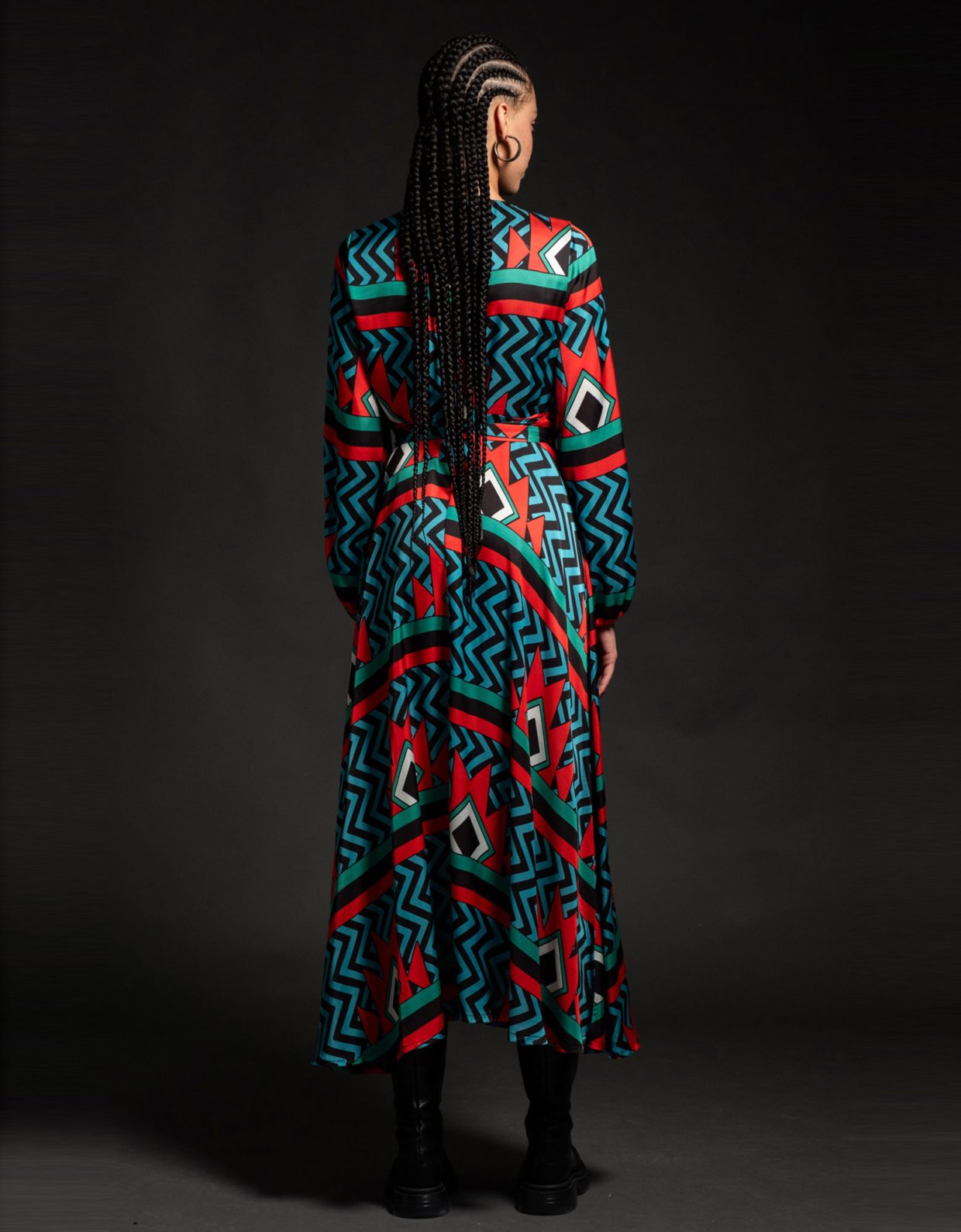 Peace & Chaos Crest wrap long dress