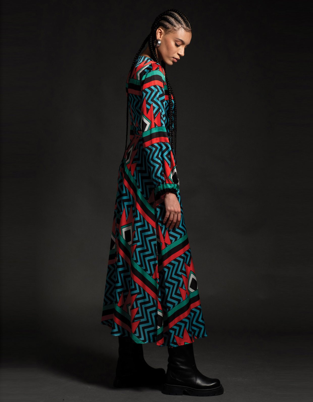 Peace & Chaos Crest wrap long dress