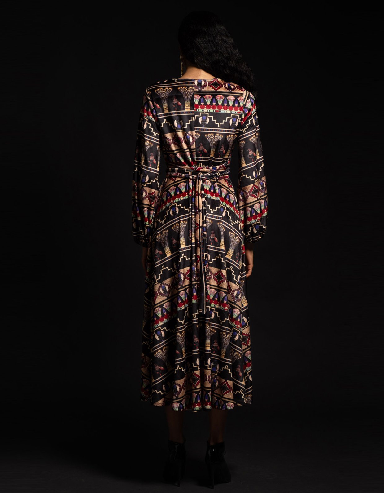 Peace & Chaos Worship wrap long dress velvet