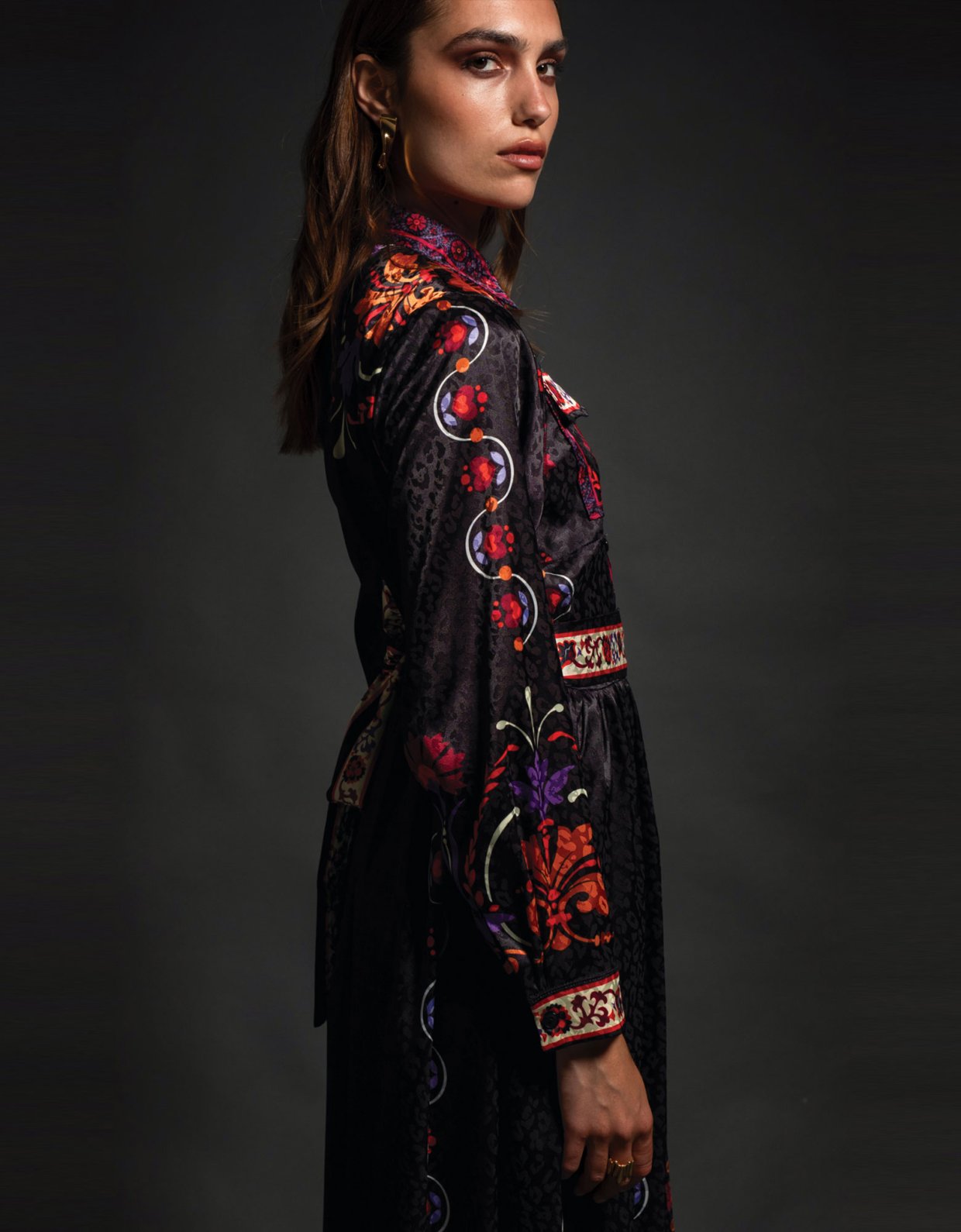 Peace & Chaos Romanticism shirt-dress silky