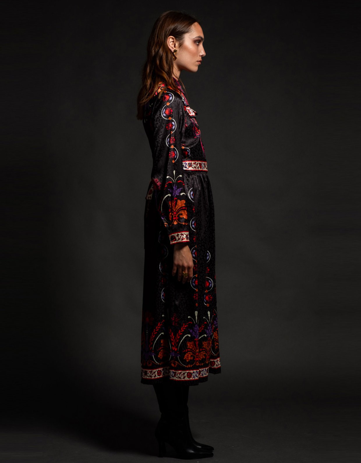 Peace & Chaos Romanticism shirt-dress silky