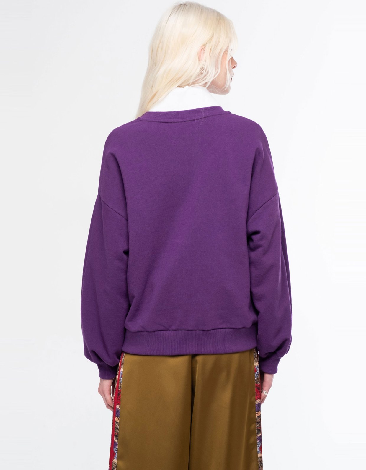 Peace and Chaos Old-school sweater purple