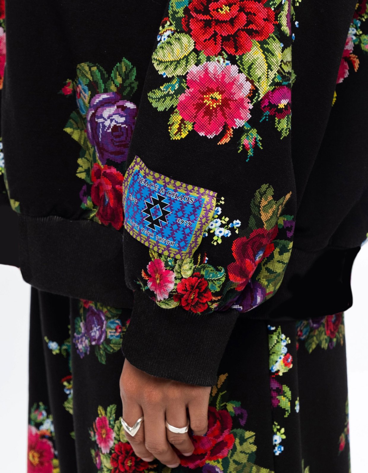 Peace and Chaos Bouquet sweater cotton