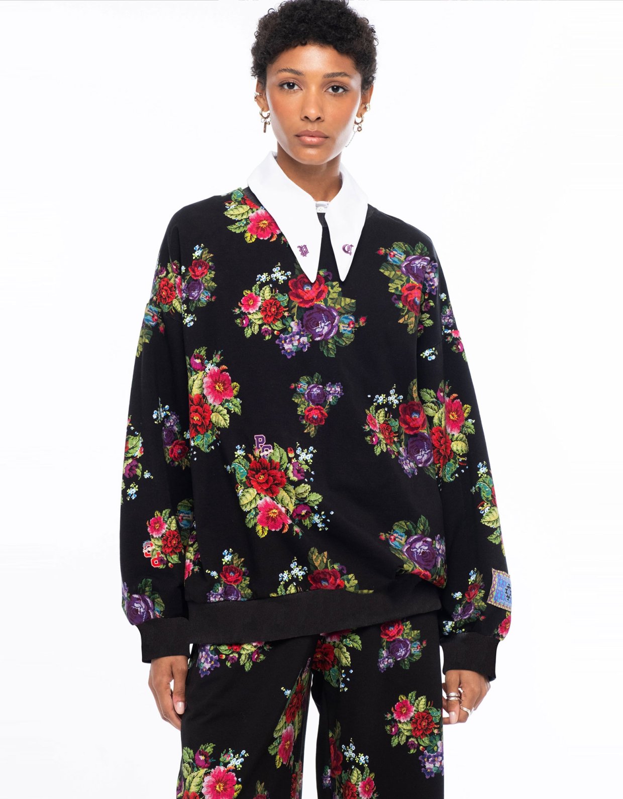 Peace and Chaos Bouquet sweater cotton