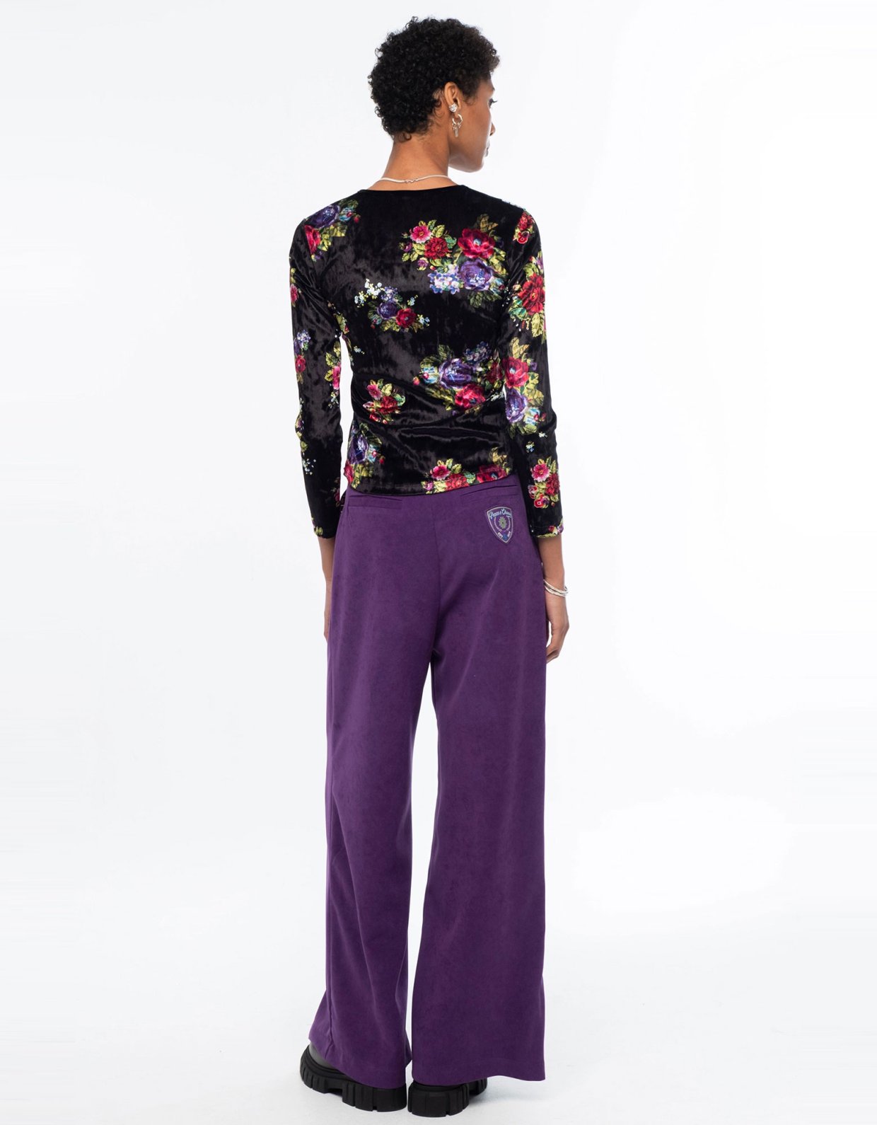 Peace and Chaos Bouquet top velvet