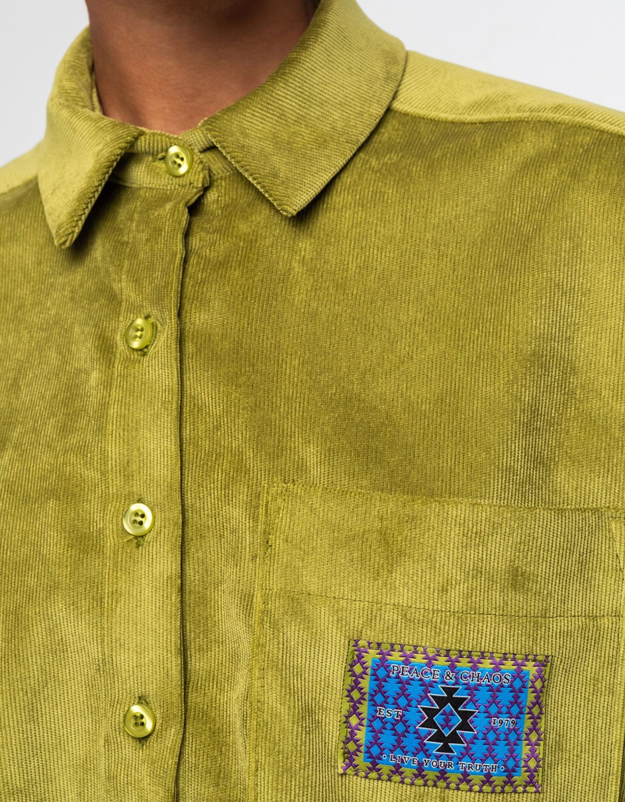 Peace and Chaos Tapestry shirt corduroy