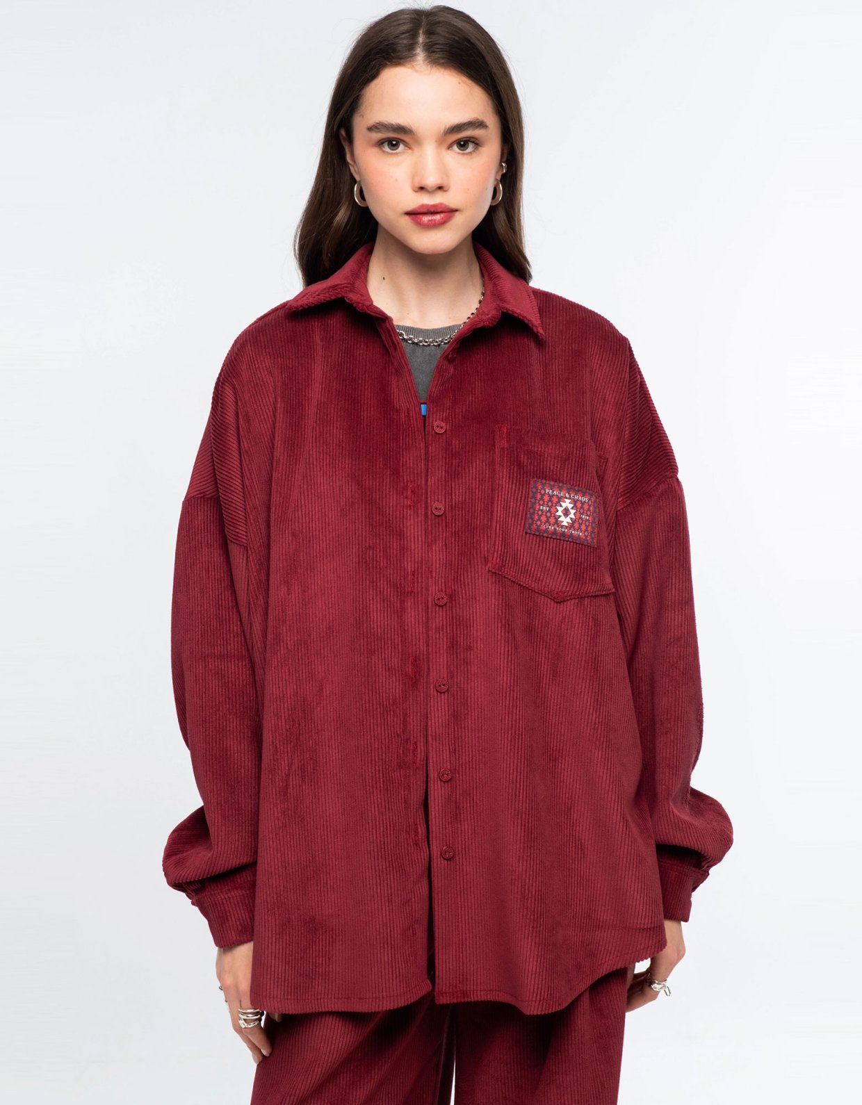 Peace and Chaos Rustic corduroy shirt