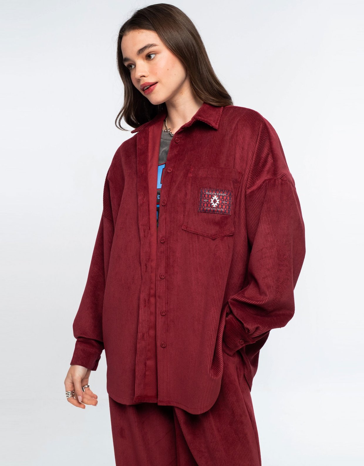 Peace and Chaos Rustic corduroy shirt