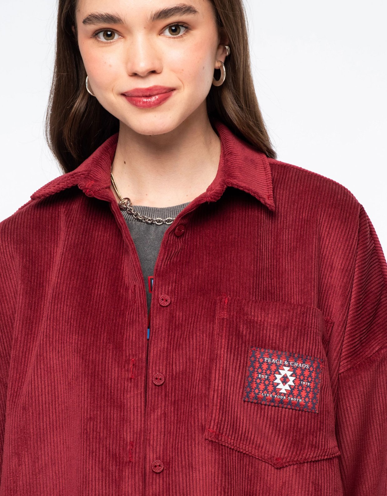 Peace and Chaos Rustic corduroy shirt