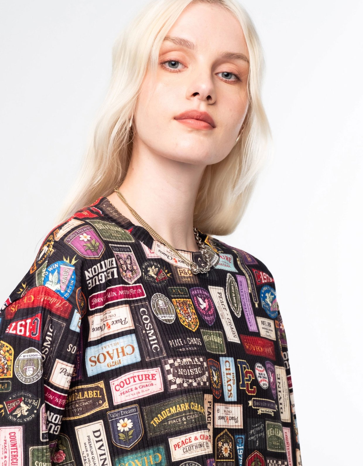 Peace and Chaos Rebel rib top