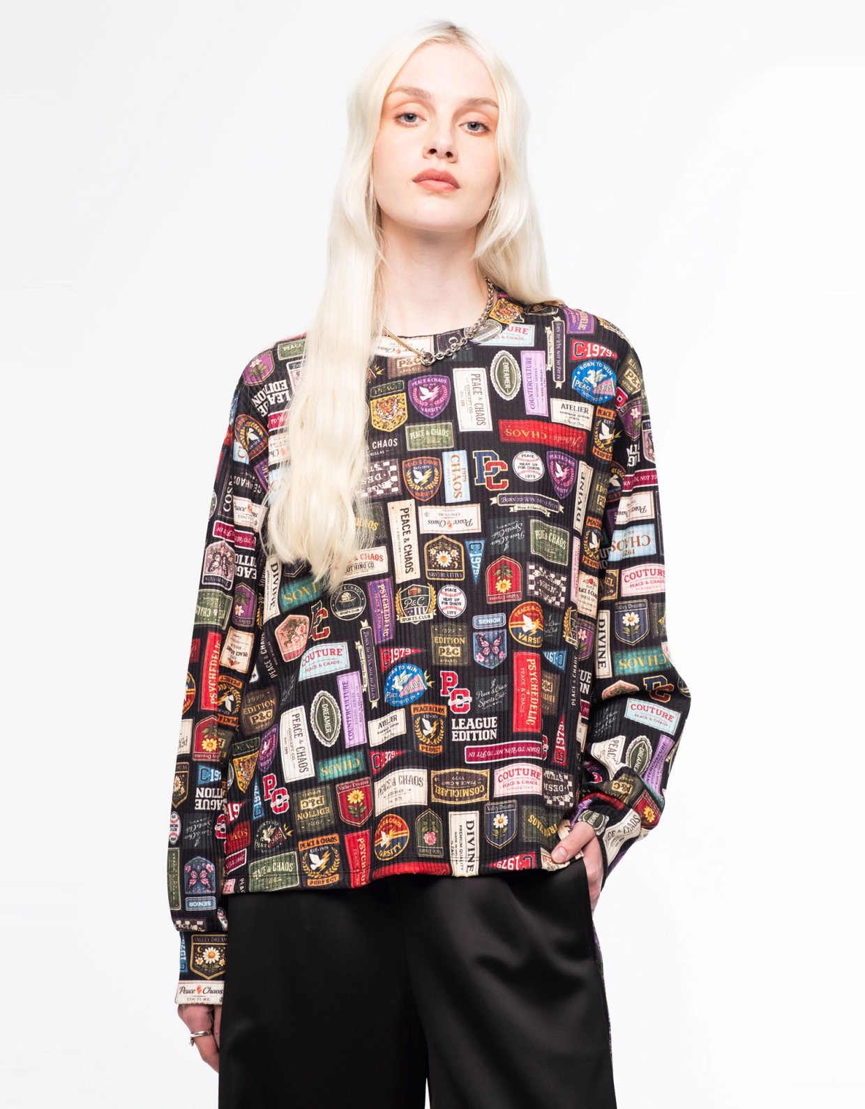 Peace and Chaos Rebel rib top