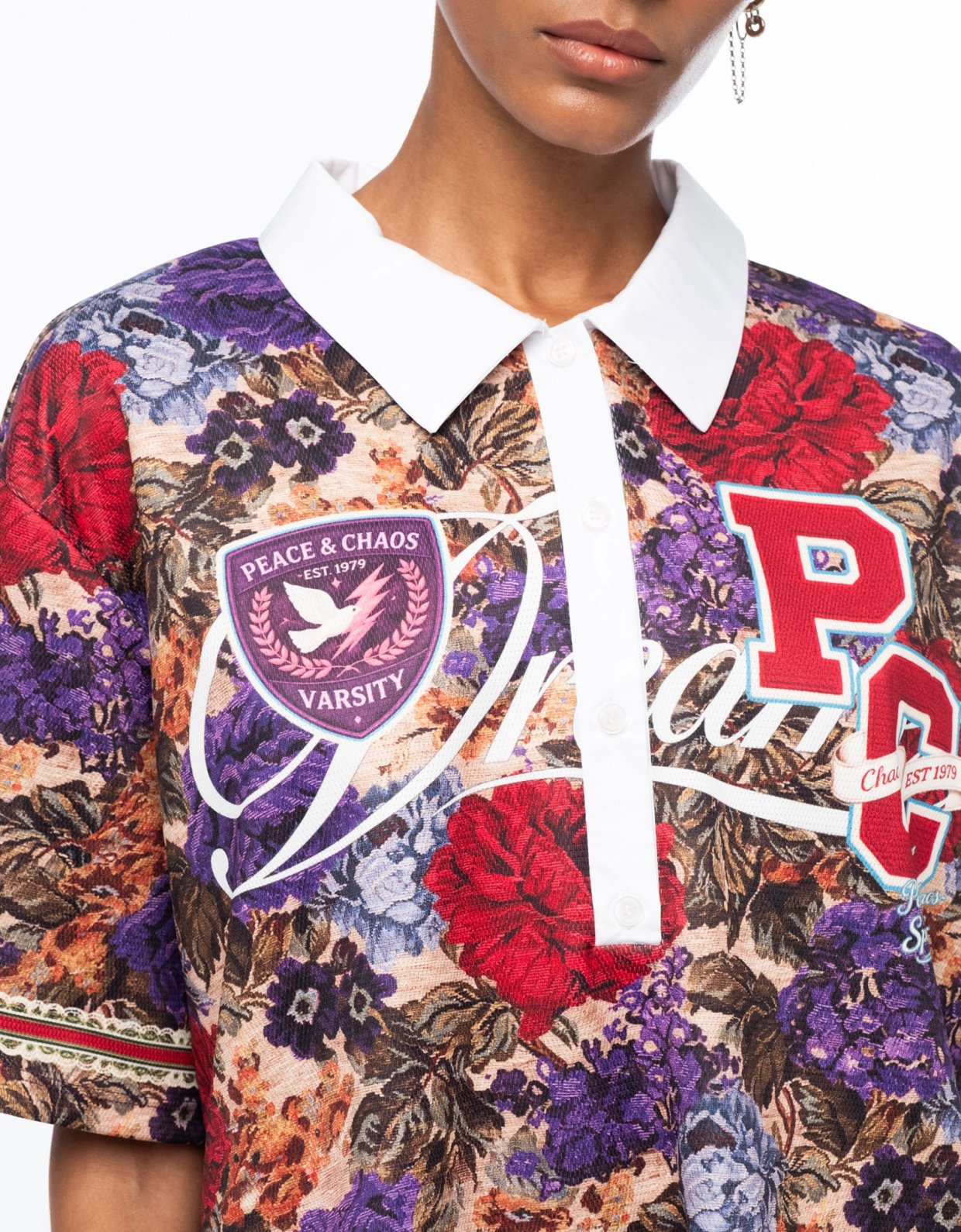 Peace and Chaos Tapestry top