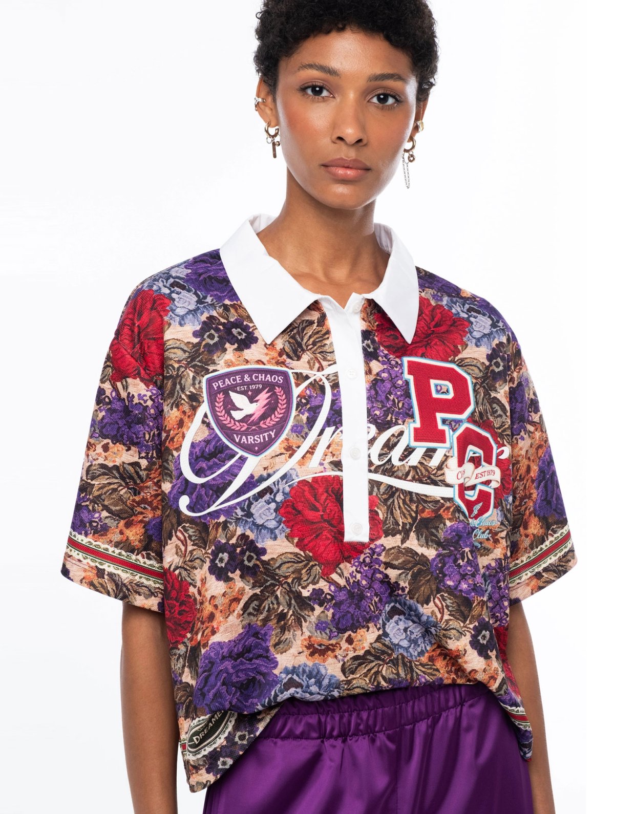 Peace and Chaos Tapestry top