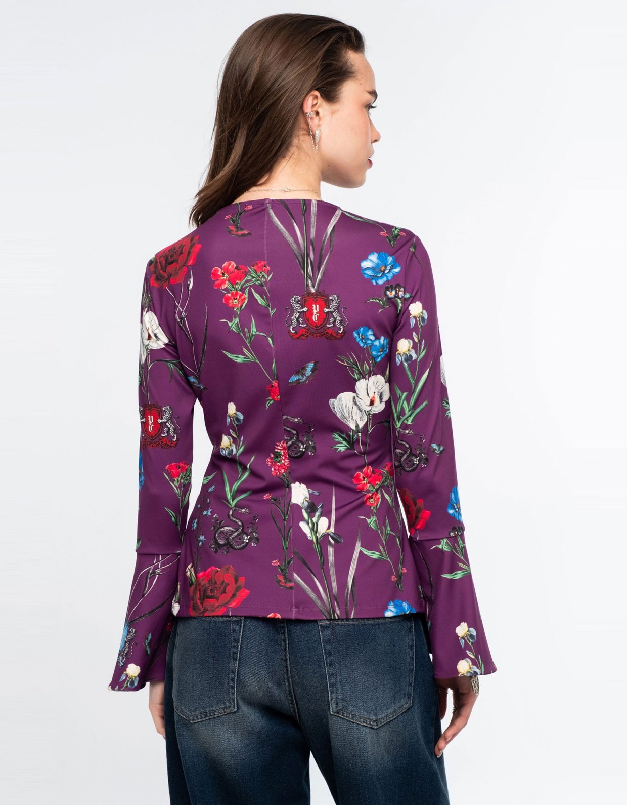 Peace and Chaos Violet top