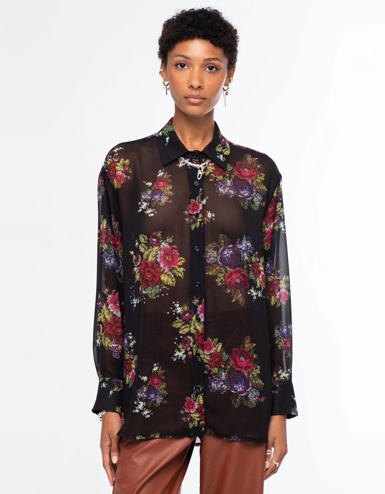 Peace and Chaos Bouquet shirt