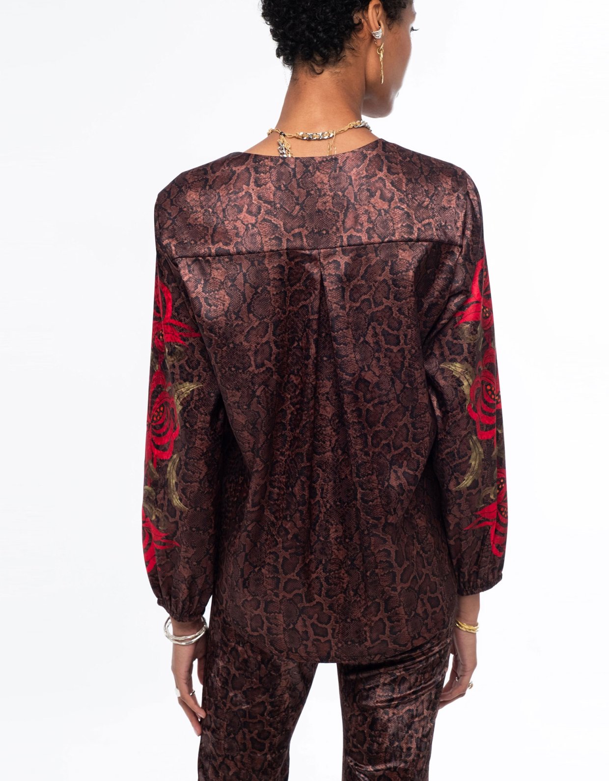 Peace and Chaos Venomous jacquard top