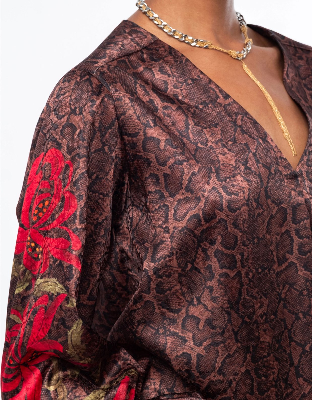 Peace and Chaos Venomous jacquard top