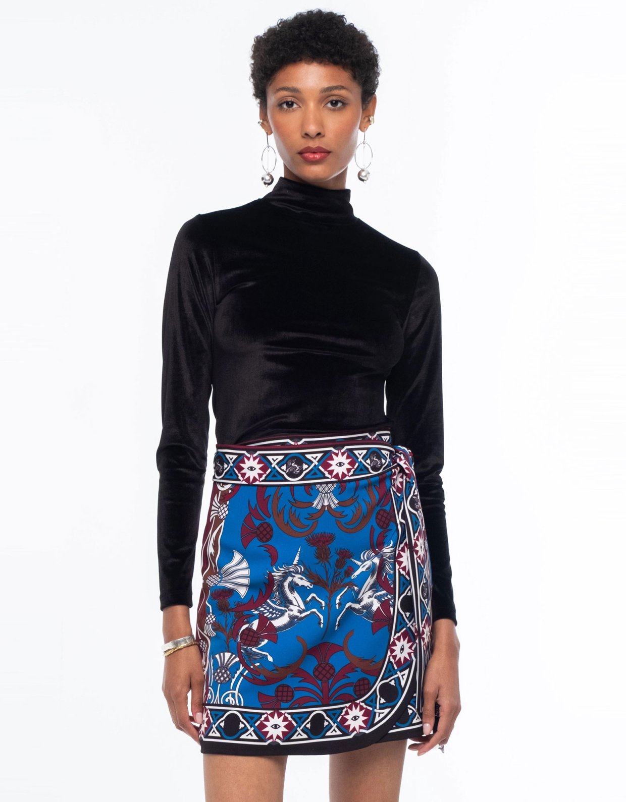 Peace and Chaos Regal velvet top