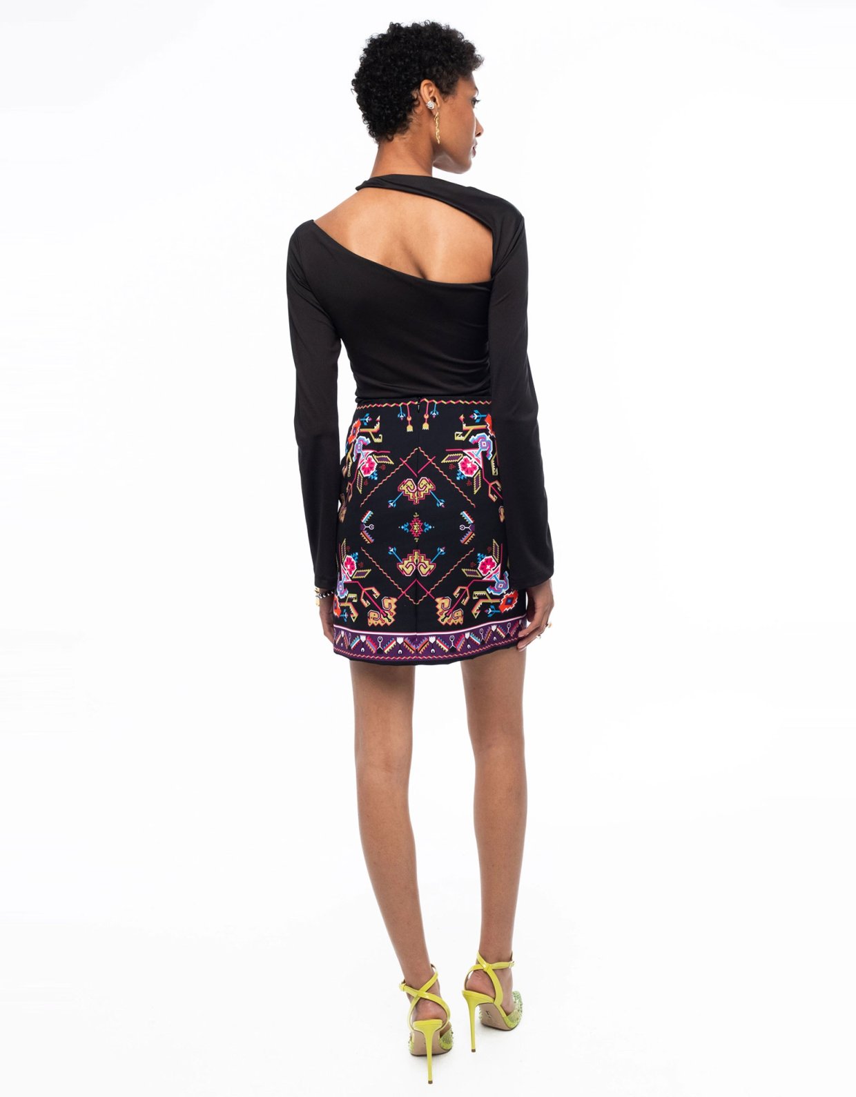 Peace and Chaos Emblem mini skirt