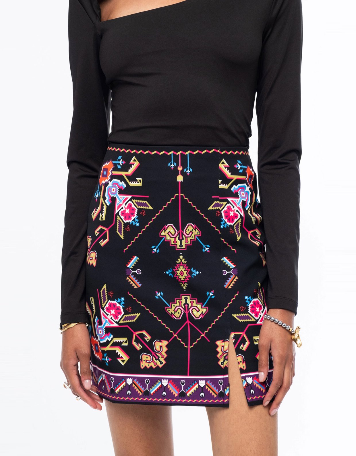 Peace and Chaos Emblem mini skirt