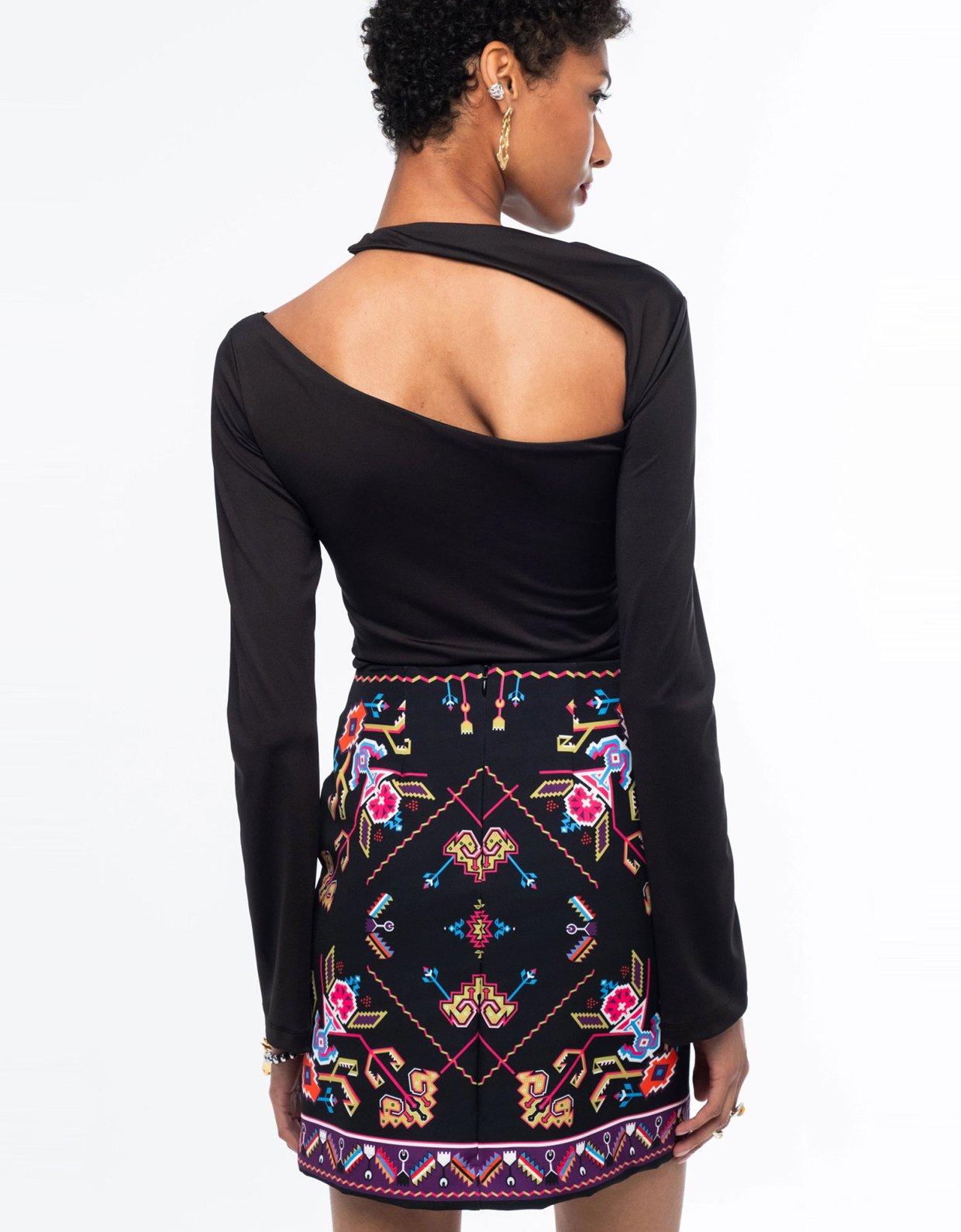 Peace and Chaos Emblem mini skirt