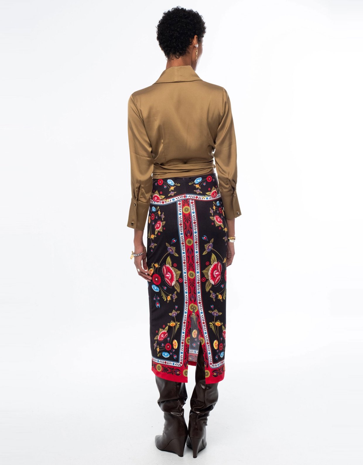 Peace and Chaos Essence midi skirt