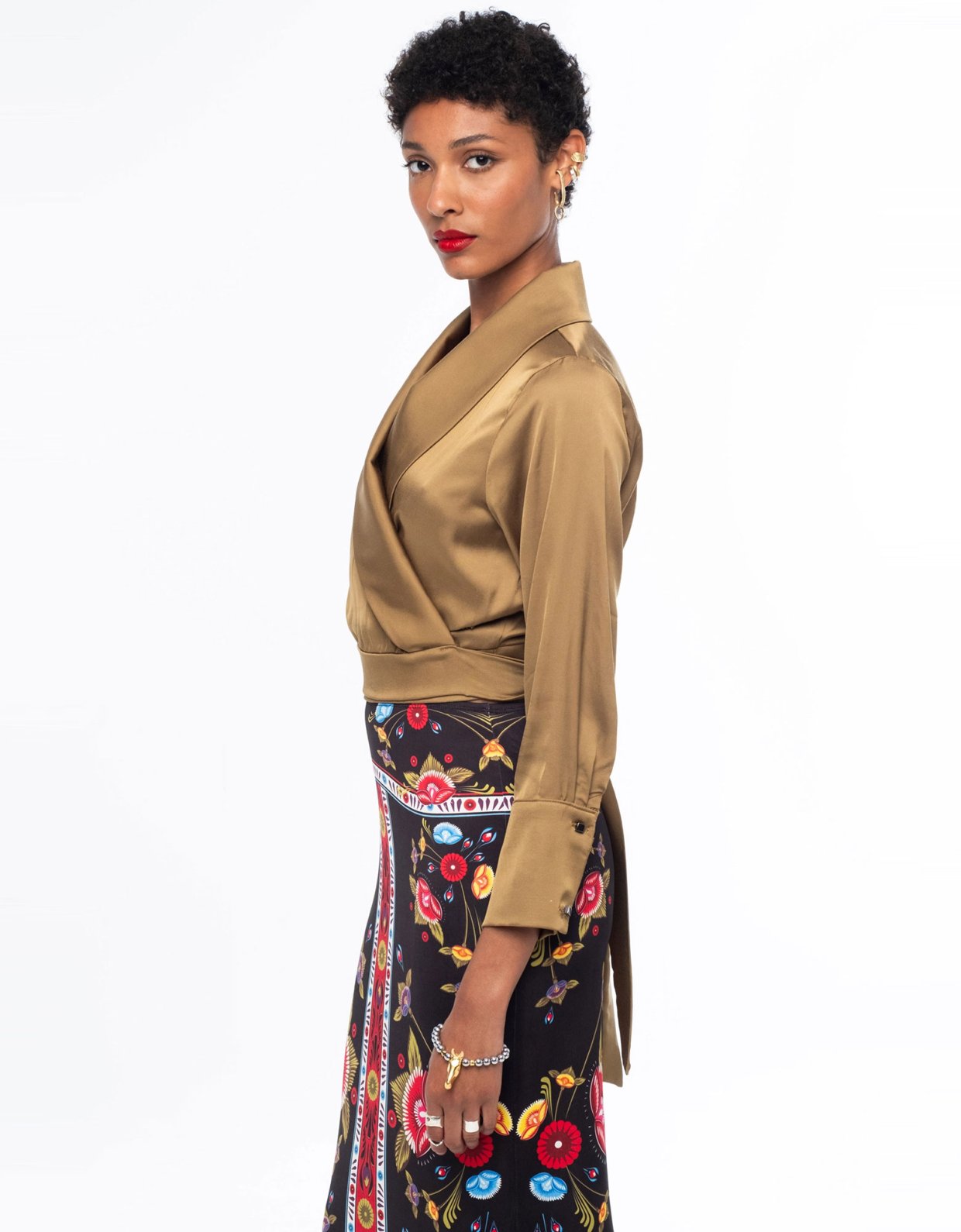 Peace and Chaos Essence midi skirt