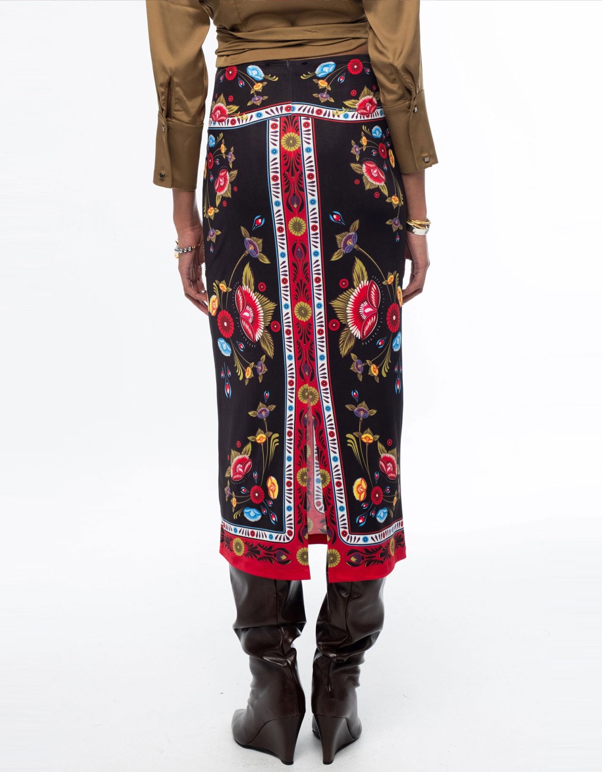 Peace and Chaos Essence midi skirt
