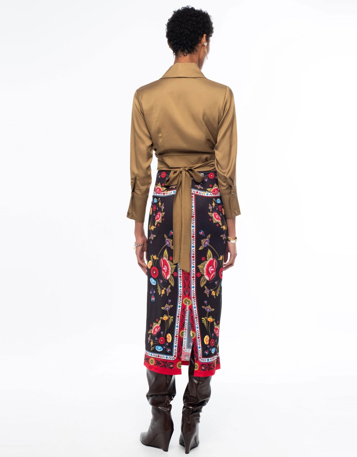 Peace and Chaos Essence midi skirt