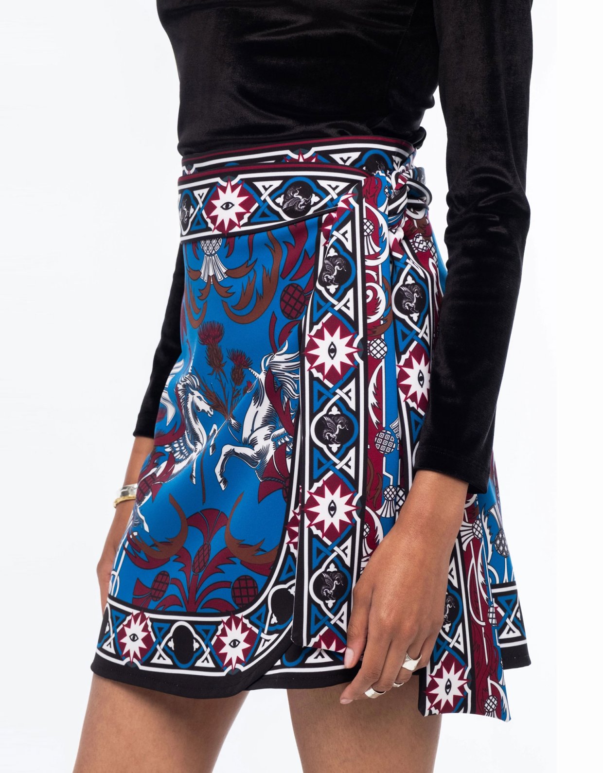 Peace and Chaos Unicorn wrap skirt