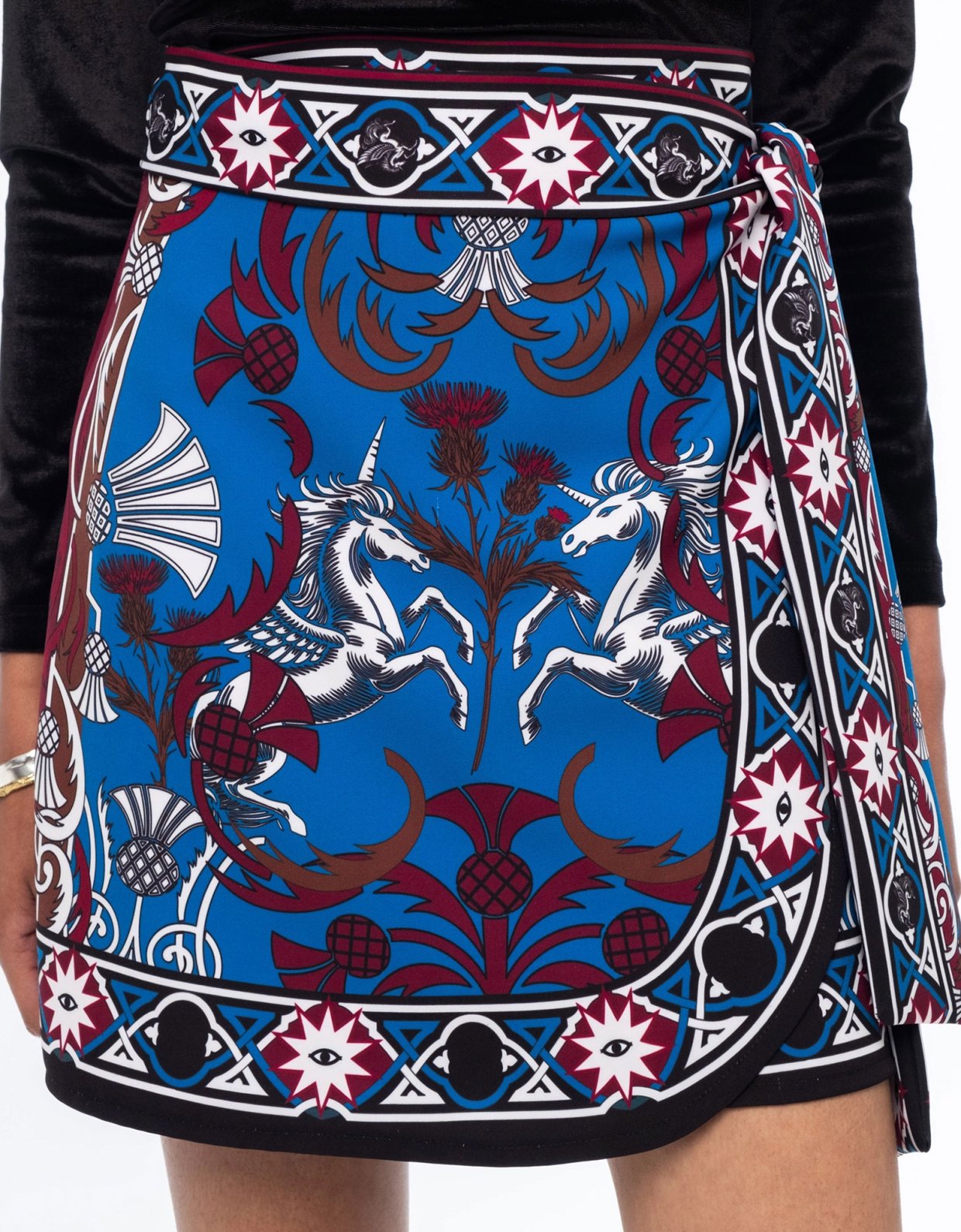 Peace and Chaos Unicorn wrap skirt