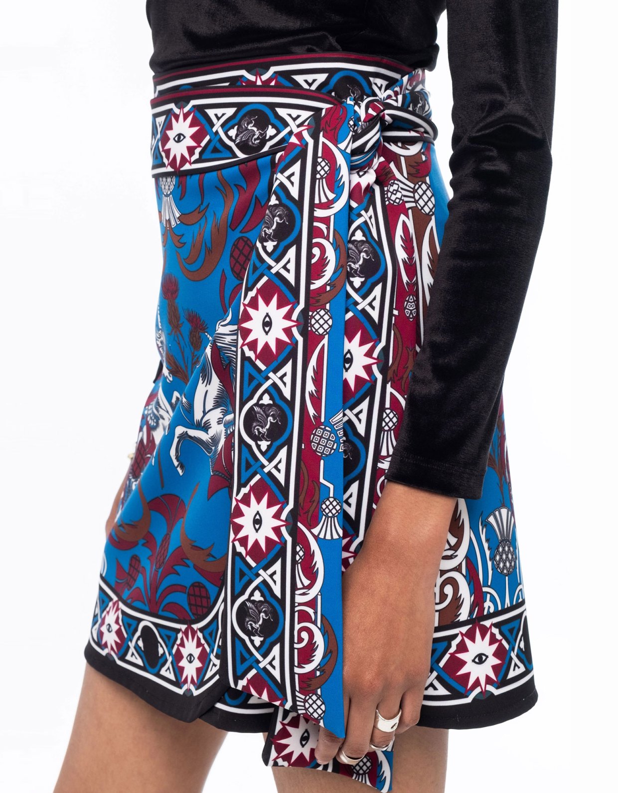 Peace and Chaos Unicorn wrap skirt