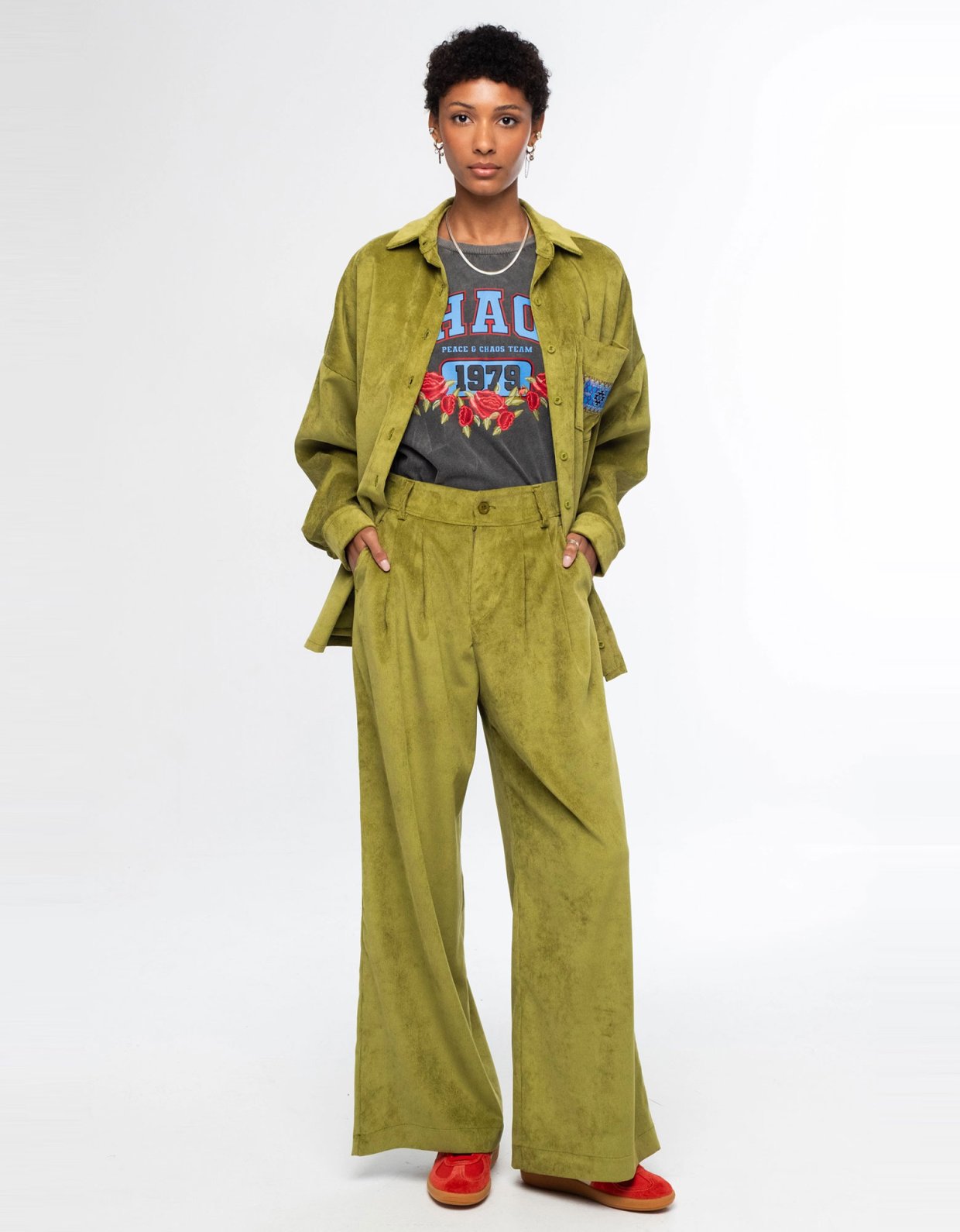 Peace and Chaos Limelight pants corduroy