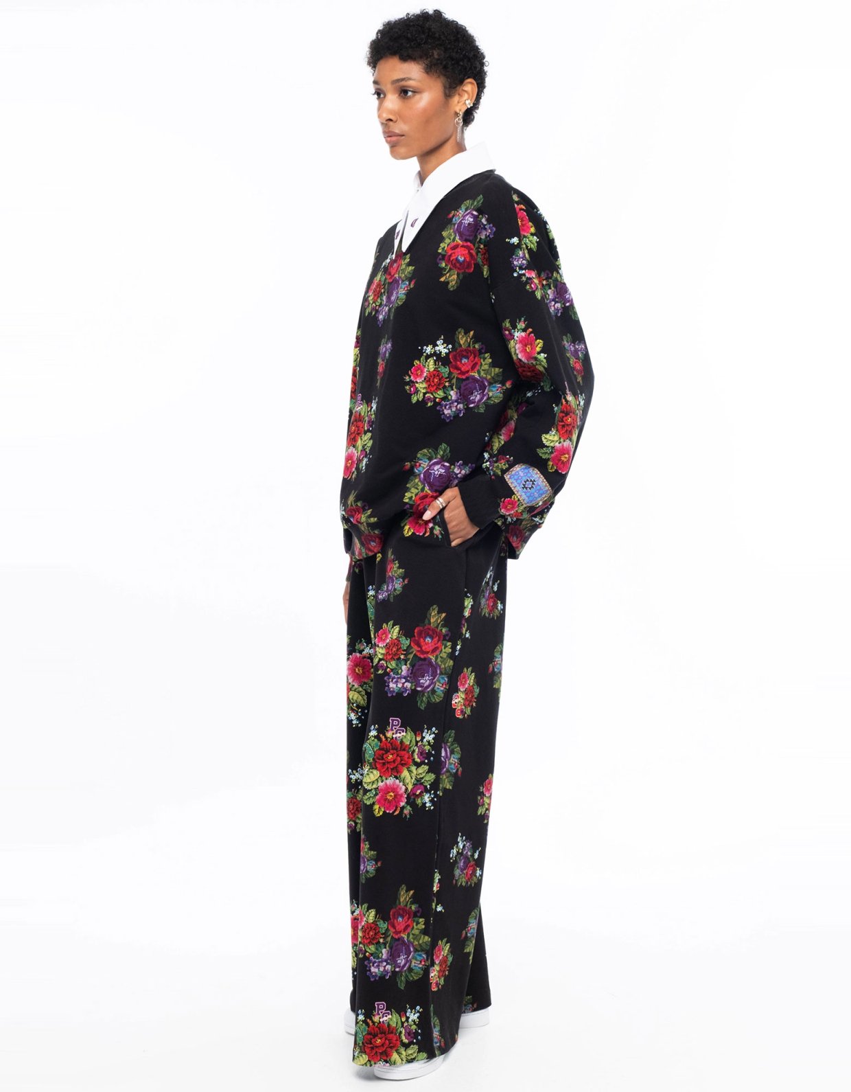 Peace and Chaos Bouquet pants cotton