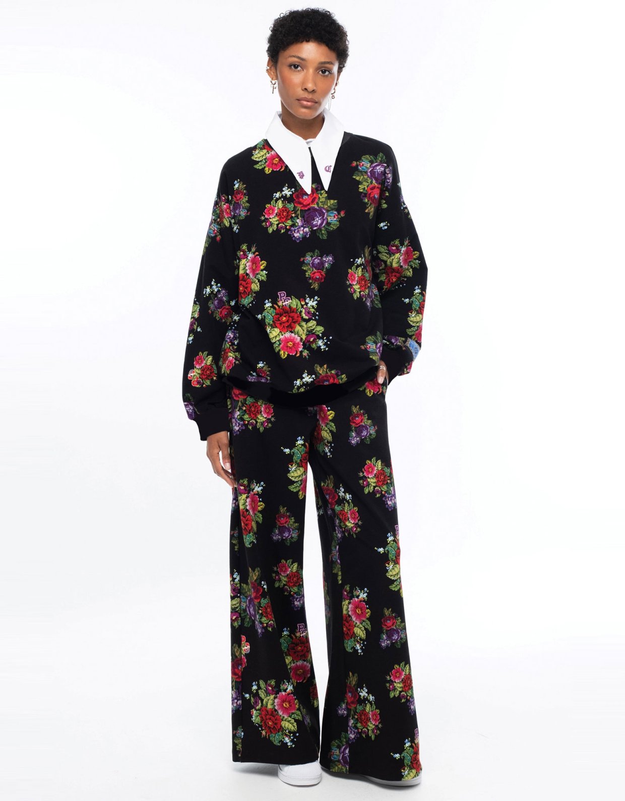 Peace and Chaos Bouquet pants cotton