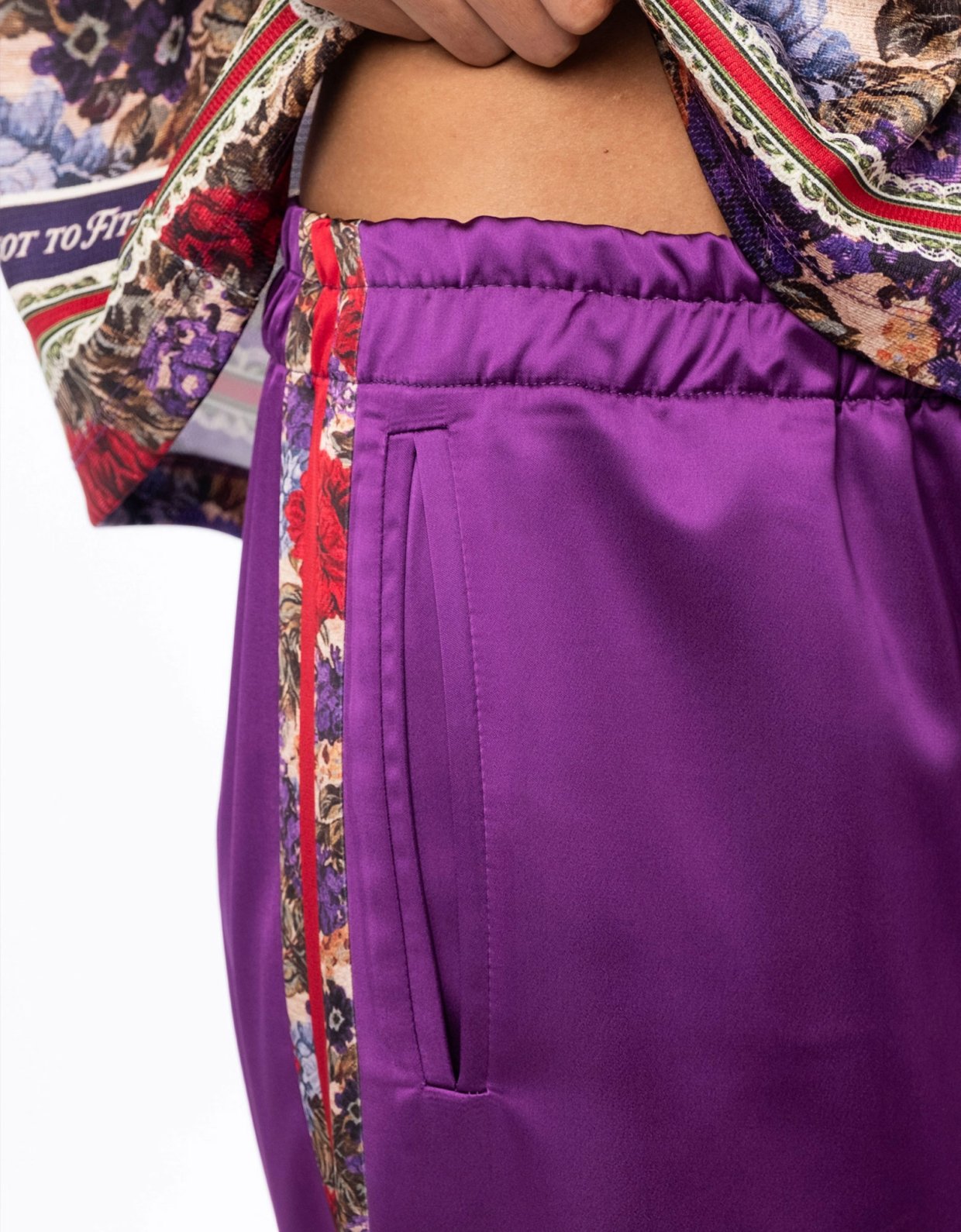 Peace and Chaos Duchess pants purple