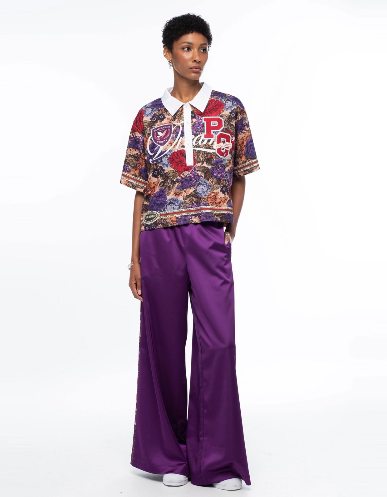 Peace and Chaos Duchess pants purple